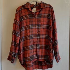 American Eagle Oversized Flannel-Boyfriend Fit